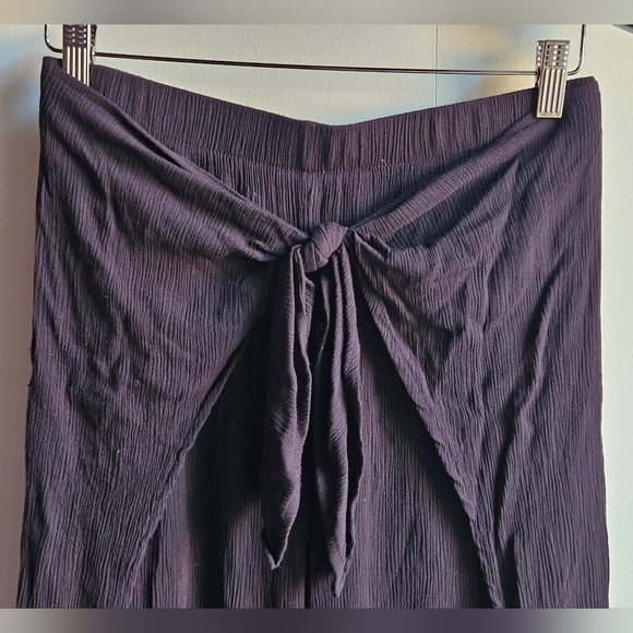 Kona Sol Tie-Front Slit-Leg Pants in Women's M - Picture 12 of 13